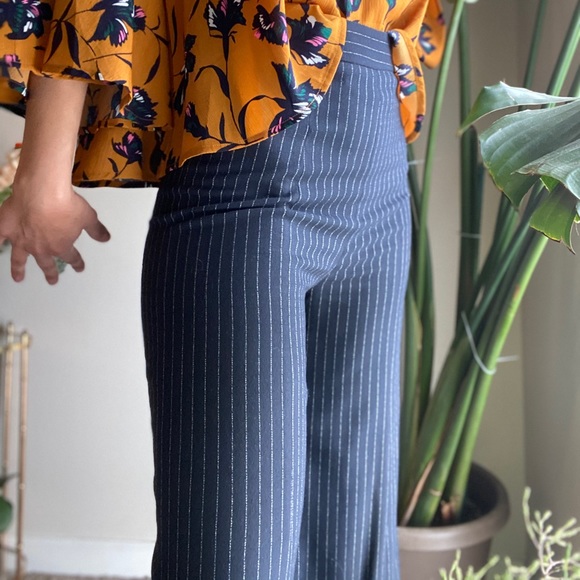 ANTHROPOLOGIE Pinstripe Wide Legged Dress Pants - Picture 4 of 4